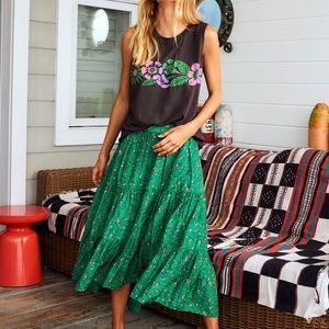 Xirena Iris Skirt - Grass Green